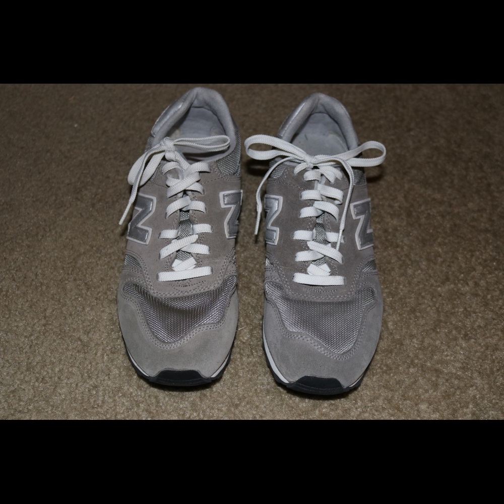 Gray New Balance sneakers